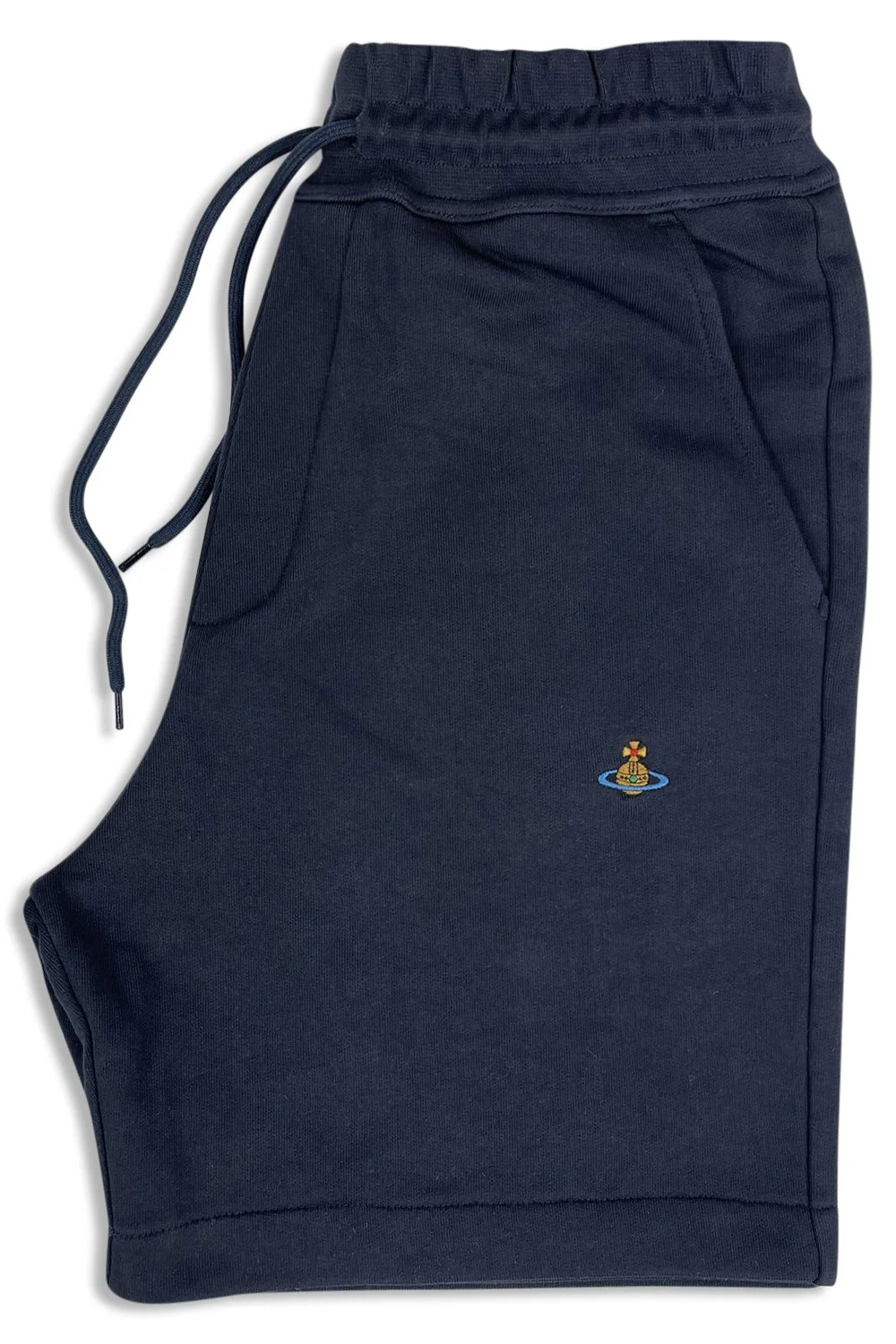 Men's Navy Vivienne Westwood Orb Logo Embroidered Shorts | Limited